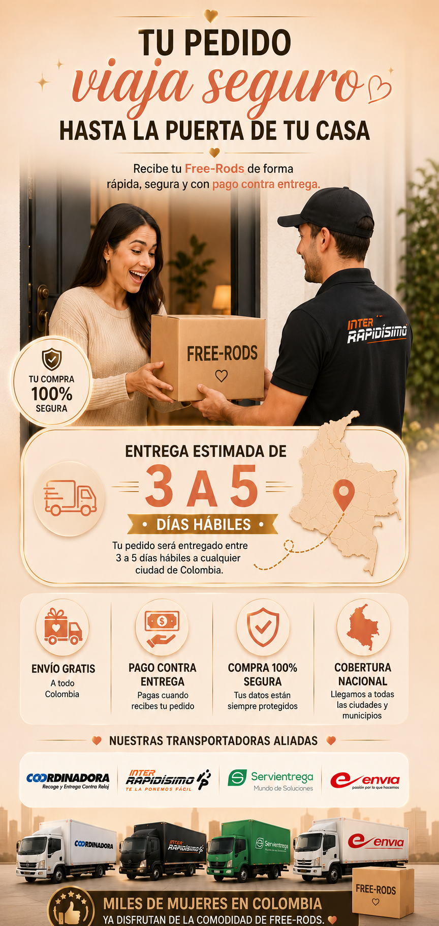 Brasier Reafirmante sin Varillas Free-Rods (2x1)