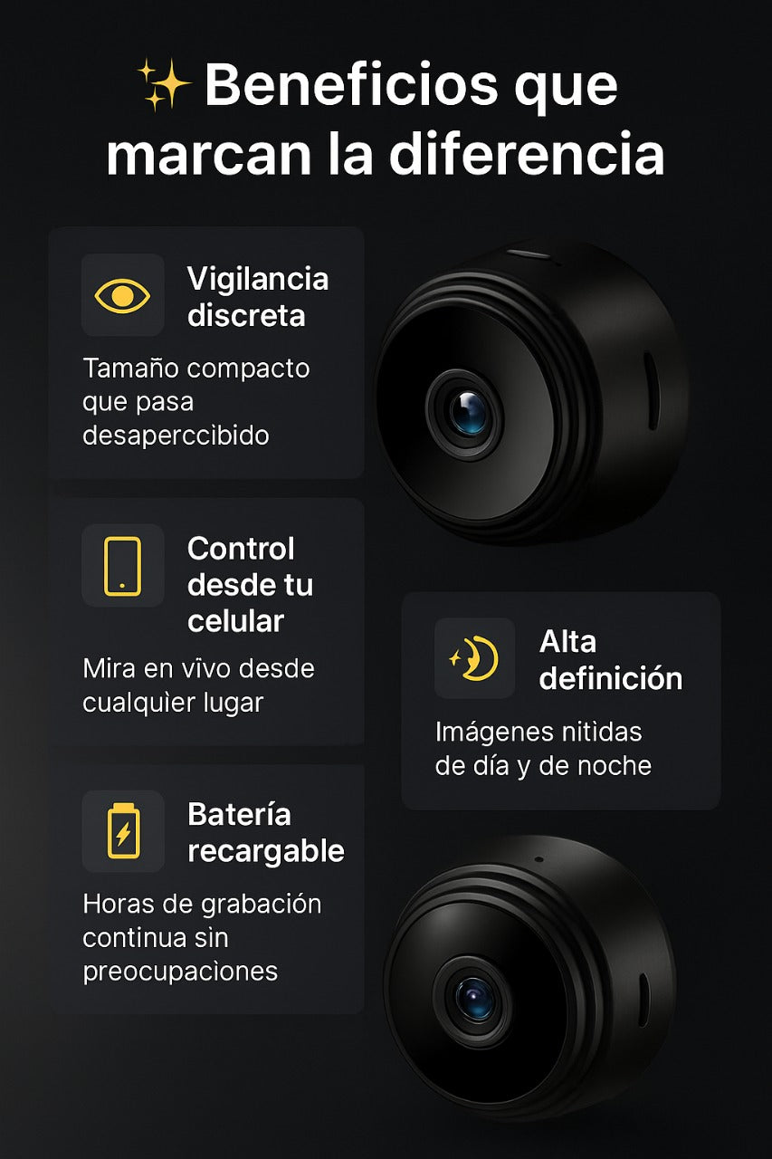 Pomo 2X1 Mini Cámara Espía SPY-EYE