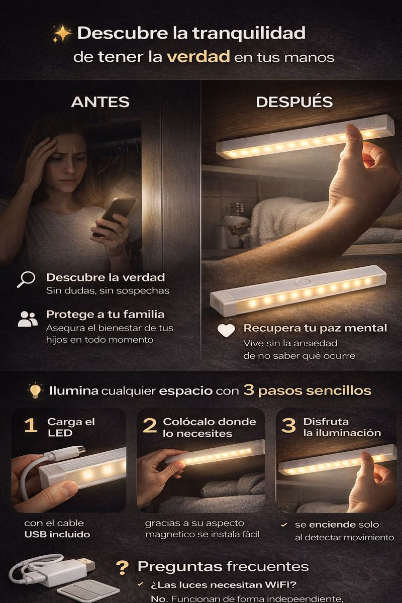 Promo 2X1 Lampara Led Recargable Easy-Led