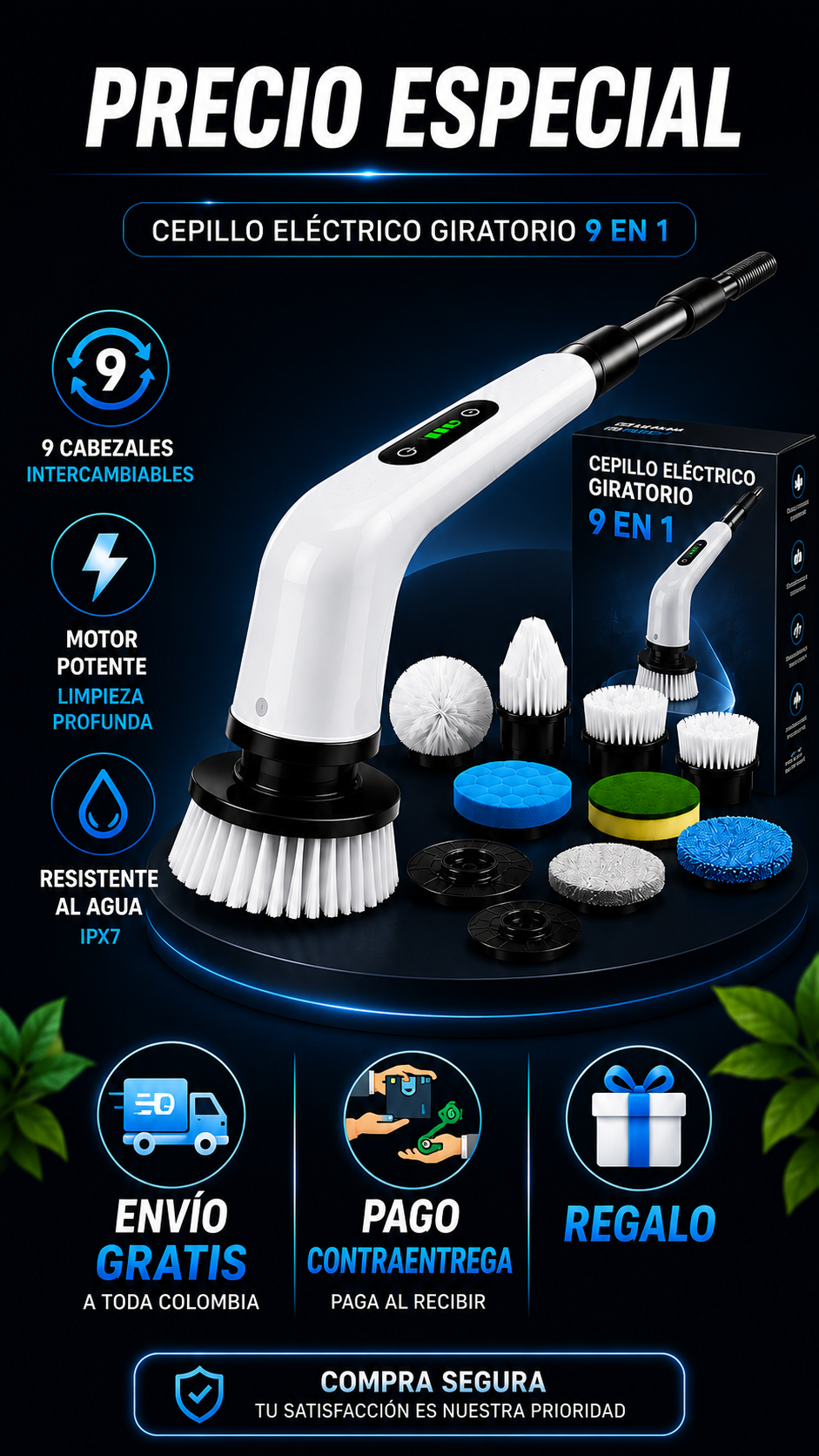 Cepillo 9 En 1 All-clean