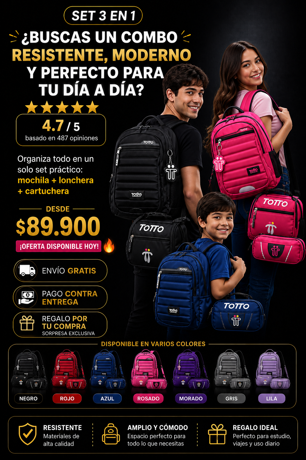 MORRAL TOTTO TRIO 3X1