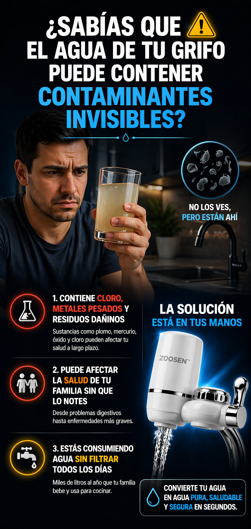 Filtro Purificador De Agua 7 niveles Clean-Water