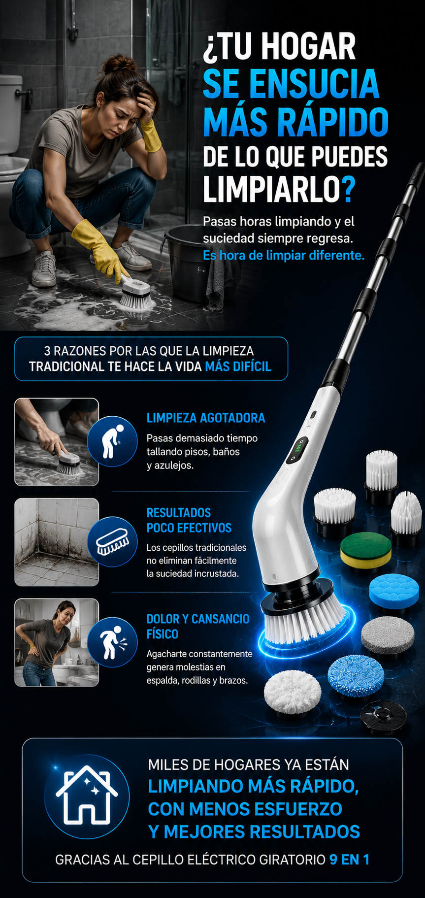 Cepillo 9 En 1 All-clean