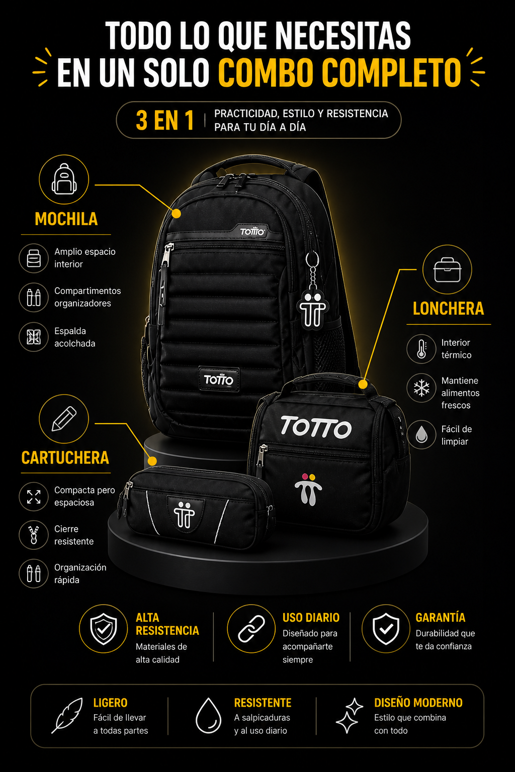 MORRAL TOTTO TRIO 3X1