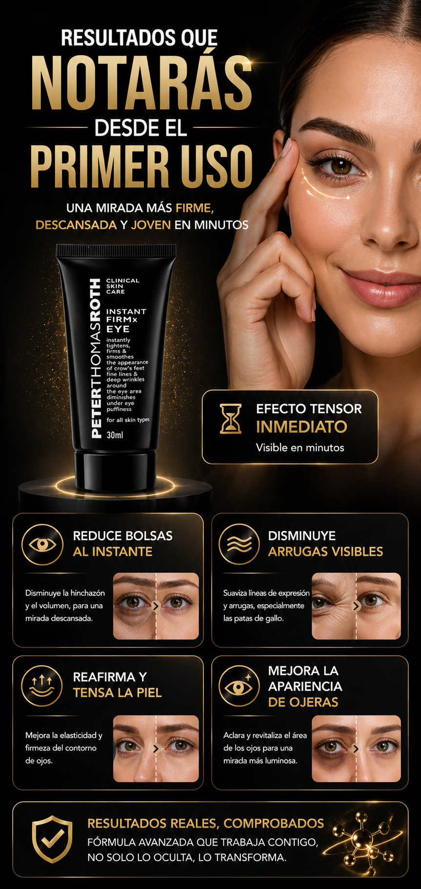 Crema Eliminadora De Bolsas Y Ojeras Peter Thomas Roth 2x1
