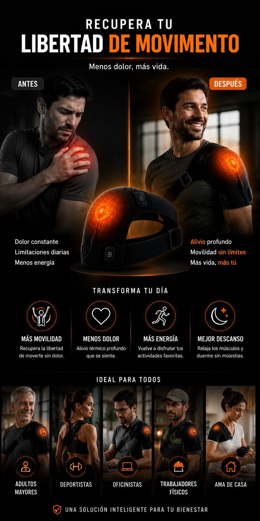 Soporte Termico Ortopedico Deflate-Shoulder
