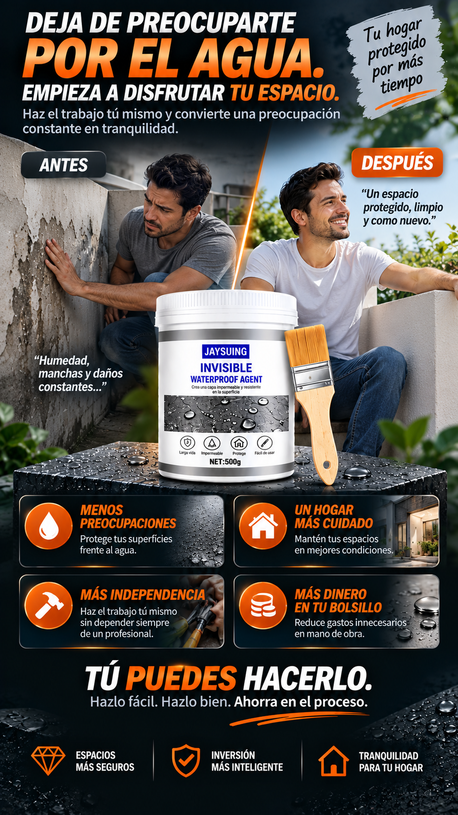 Sellador Impermeabilizante Premium Invisible JAYSUING (2X1)