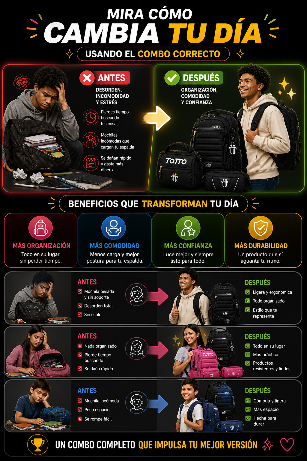 MORRAL TOTTO TRIO 3X1