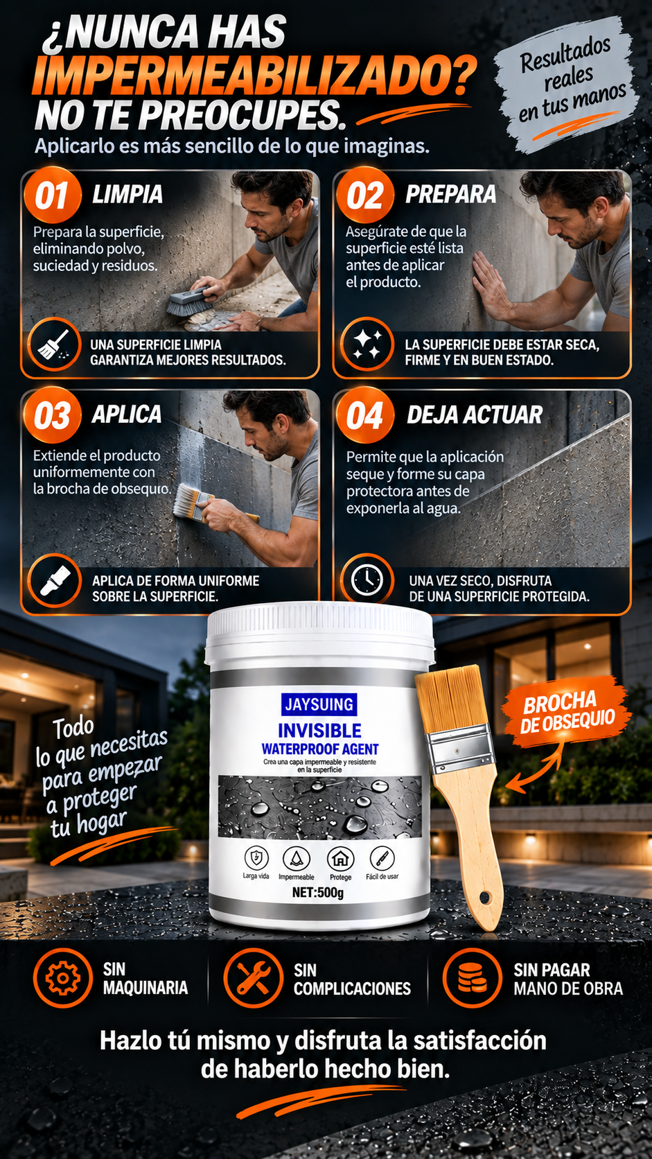 Sellador Impermeabilizante Premium Invisible JAYSUING (2X1)