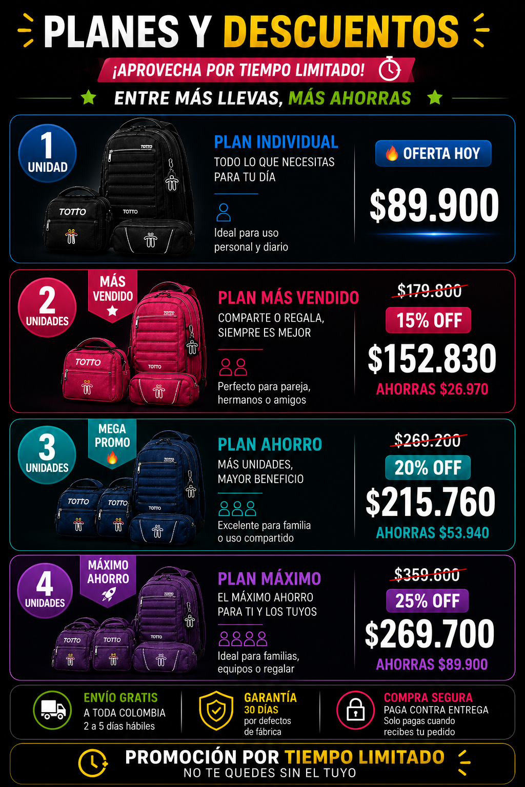 MORRAL TOTTO TRIO 3X1