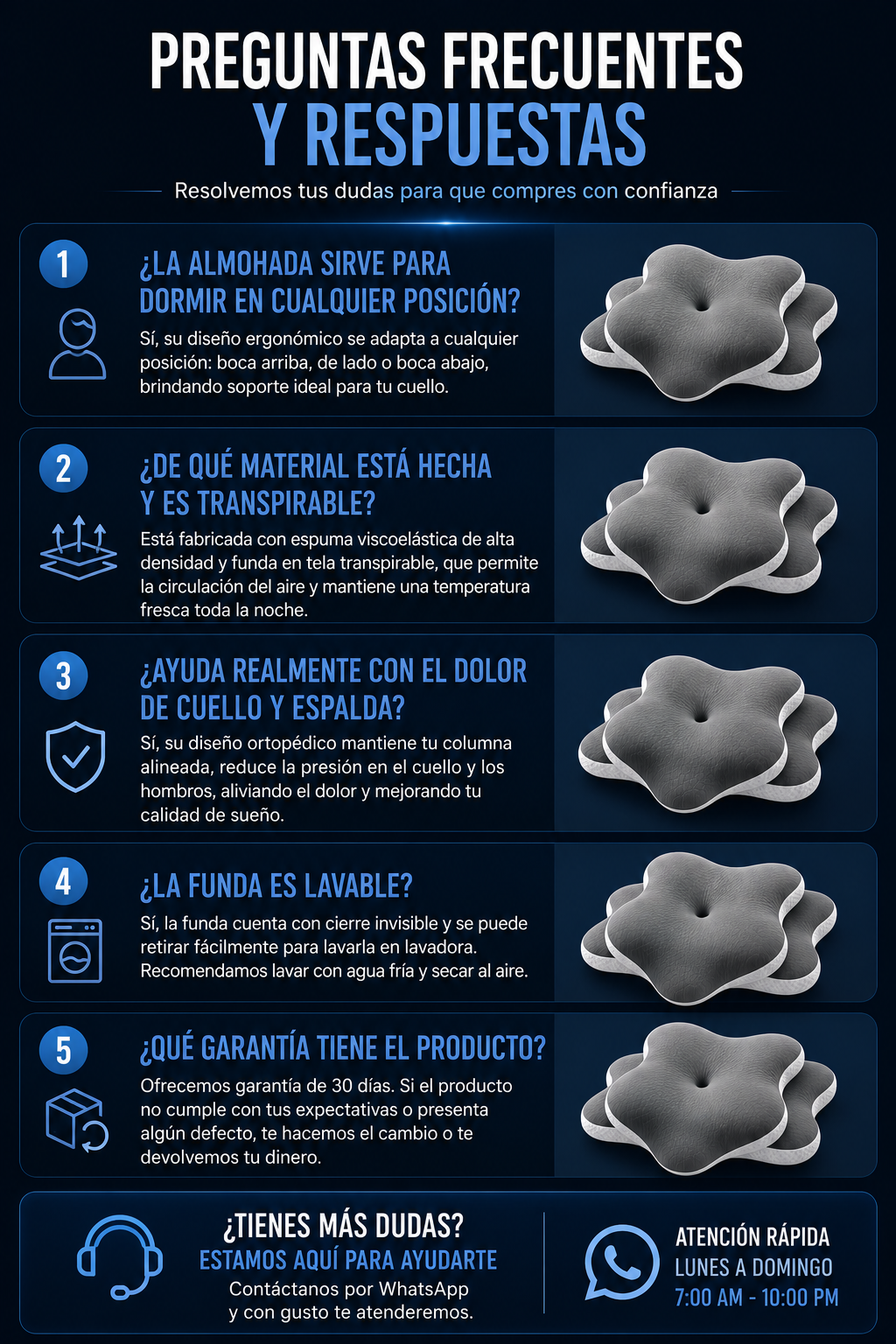 🦋💤 ALMOHADA ERGONÓMICA SLEEP-WINGS™ MEMORY PILLOW