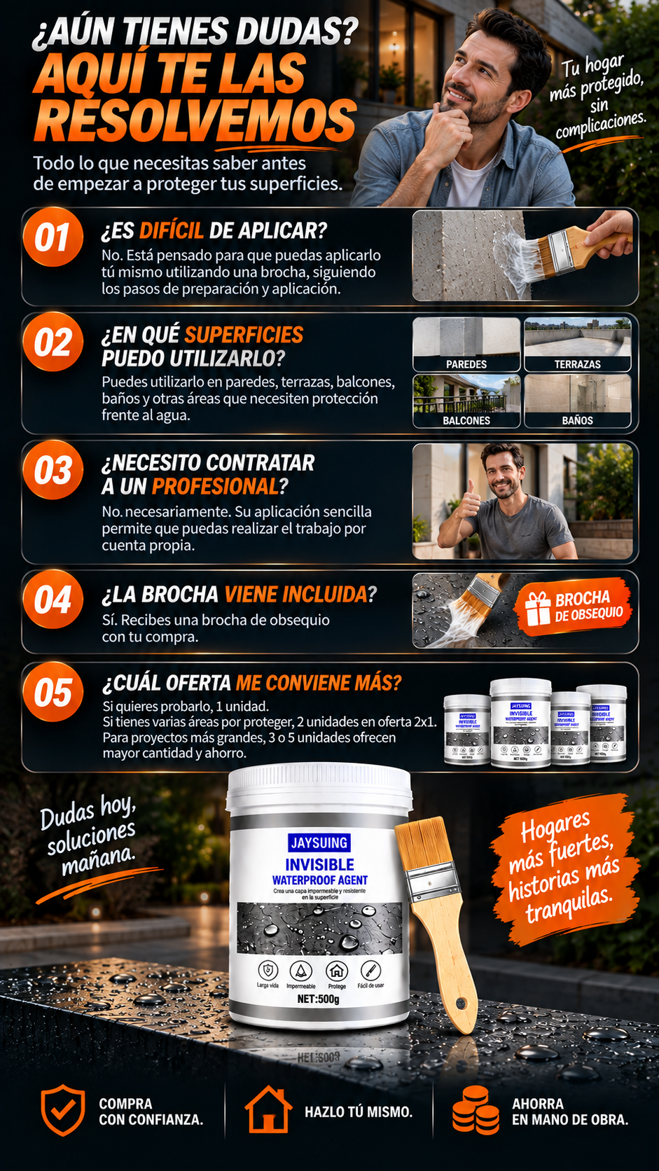 Sellador Impermeabilizante Premium Invisible JAYSUING (2X1)