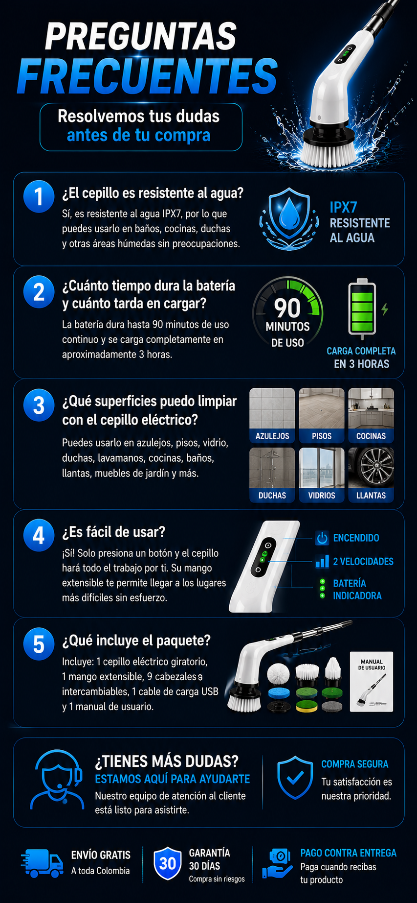 Cepillo 9 En 1 All-clean