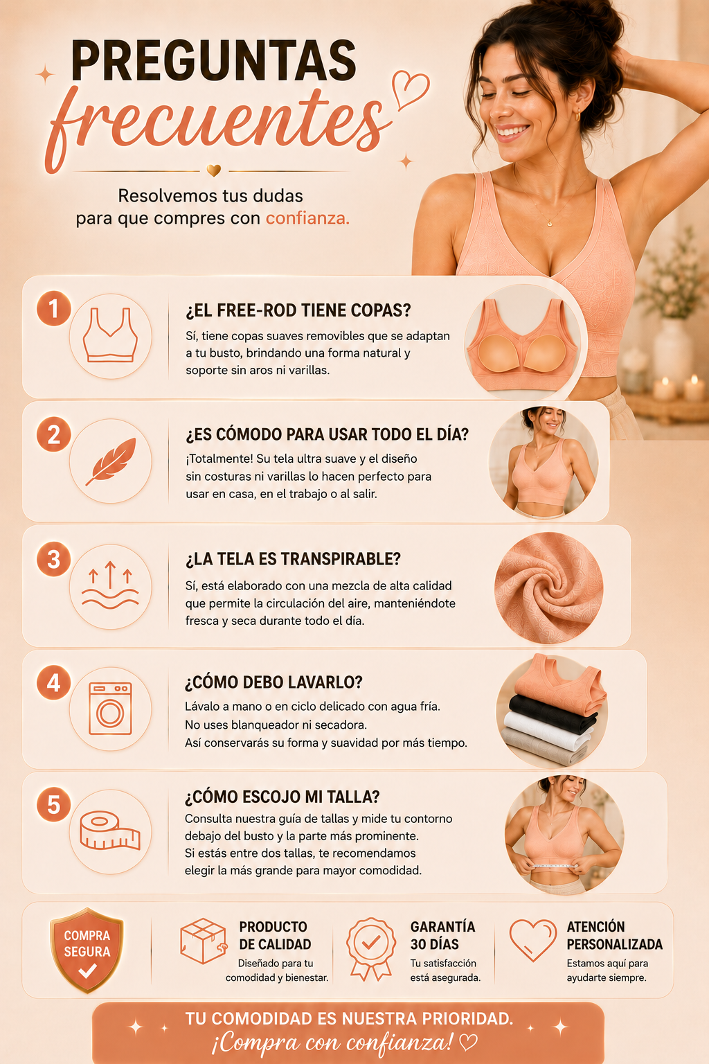Brasier Reafirmante sin Varillas Free-Rods (2x1)