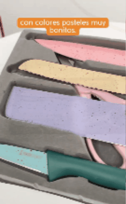 Set De Cuchillos X6 Piezas Pro-Knife